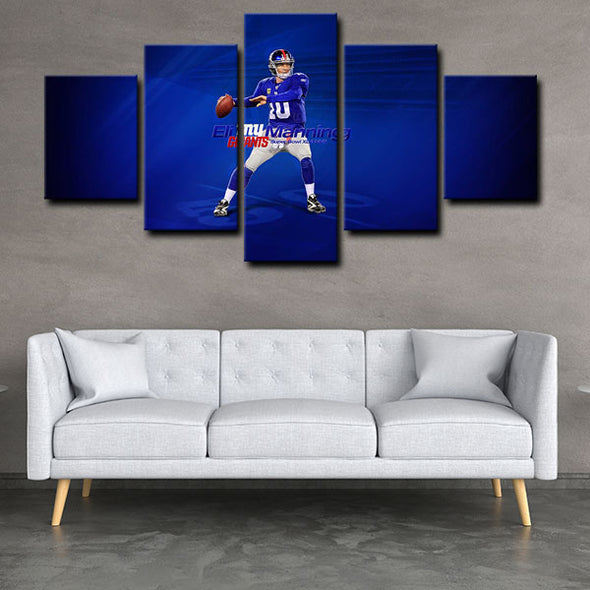5 canvas wall art framed prints Eli Manning  home decor1227 (3)