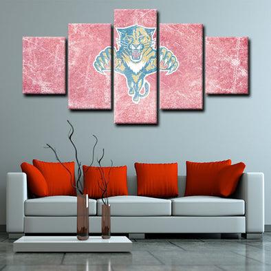 5 canvas wall art framed prints Florida Panthers  home decor1211 (1)