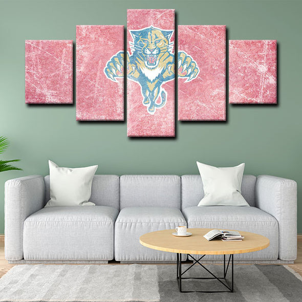5 canvas wall art framed prints Florida Panthers  home decor1211 (4)