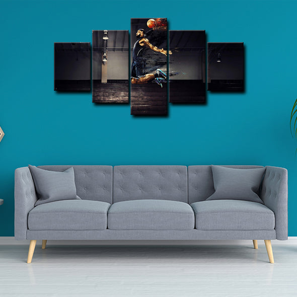 5 canvas wall art framed prints LeBron James  home decor1224 (1)