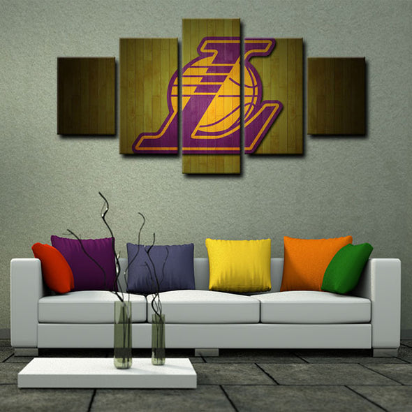 5 canvas wall art framed prints Los Angeles Lakers Bryant  home decor1219 (3)