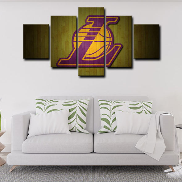 5 canvas wall art framed prints Los Angeles Lakers Bryant  home decor1219 (4)