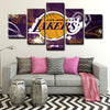    5 canvas wall art framed prints Los Angeles Lakers  home decor1201 (4)
