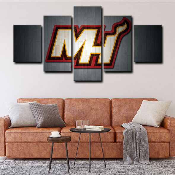 5 canvas wall art framed prints Miami Heat   home decor1201 (4)