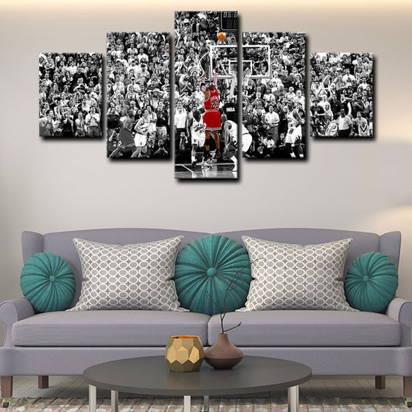 5 canvas wall art framed prints Michael Jordan  home decor1201 (1)