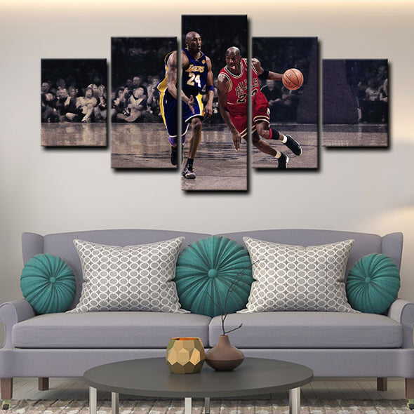 5 canvas wall art framed prints Michael Jordan  home decor1218 (2)