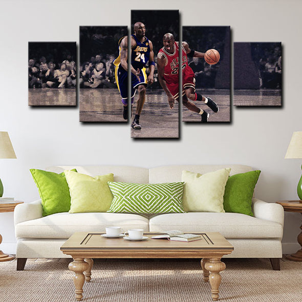 5 canvas wall art framed prints Michael Jordan  home decor1218 (3)