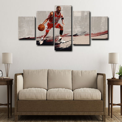 5 canvas wall art framed prints Michael Jordan  home decor1220 (1)