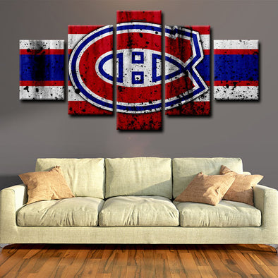 5 canvas wall art framed prints Montreal Canadiens  home decor1201 (1)