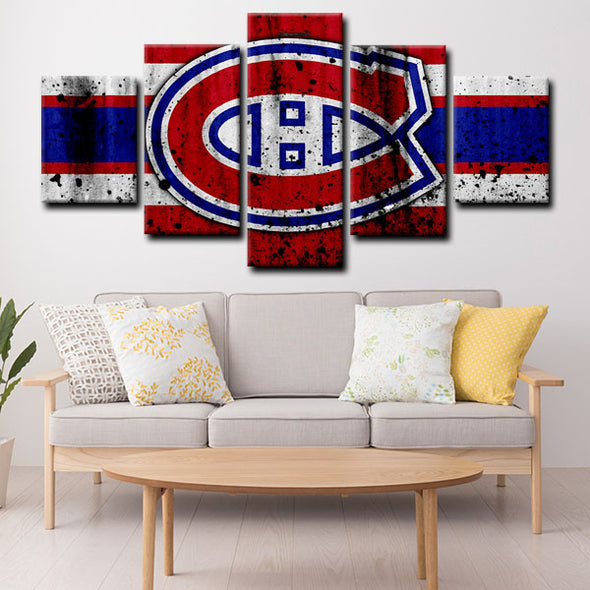 5 canvas wall art framed prints Montreal Canadiens  home decor1201 (3)