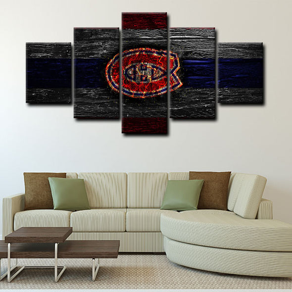  5 canvas wall art framed prints Montreal Canadiens  home decor1211 (2)