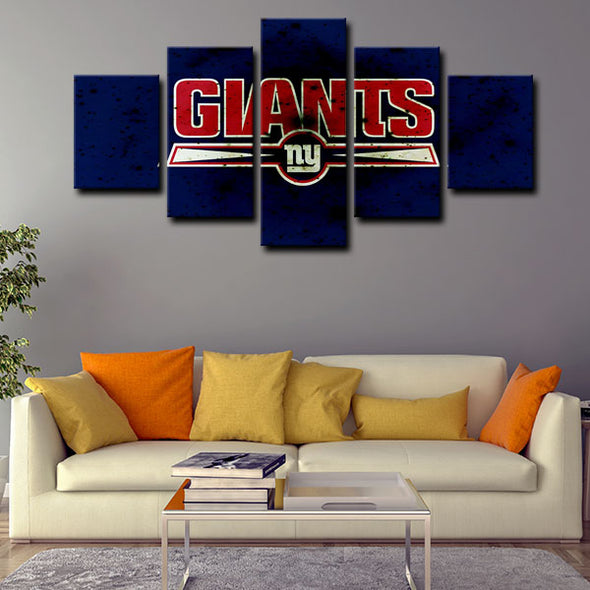 5 canvas wall art framed prints New York Giants   home decor1201(2)