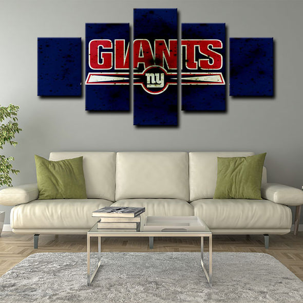 5 canvas wall art framed prints New York Giants   home decor1201(3)