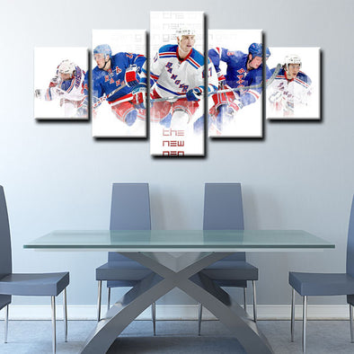 5 canvas wall art framed prints New York Rangers  home decor1212 (1)