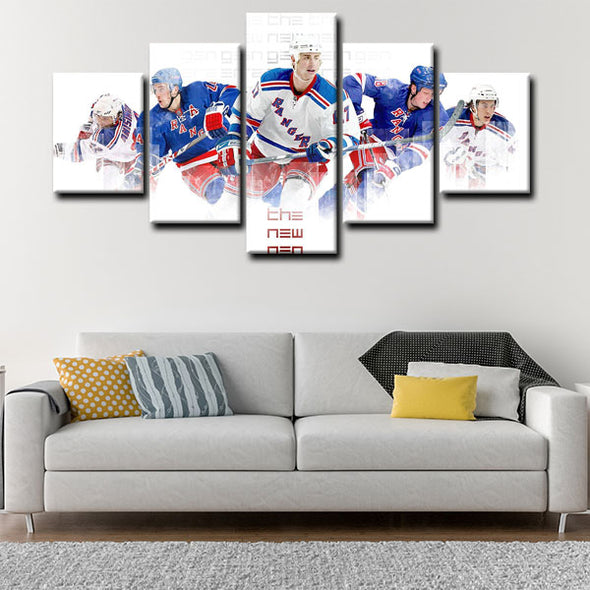 5 canvas wall art framed prints New York Rangers  home decor1212 (3)