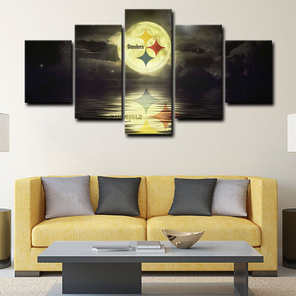 5 canvas wall art framed prints Pittsburgh Steelers  home decor1211 (3)
