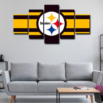 5 canvas wall art framed prints Pittsburgh Steelers  home decor1221 (1)