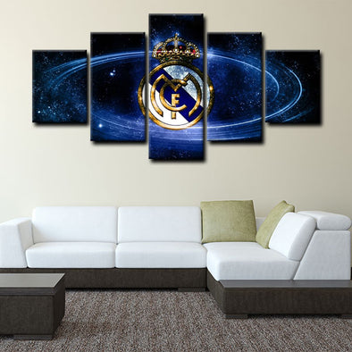 5 canvas wall art framed prints Real Madrid CF  home decor1201 (1)