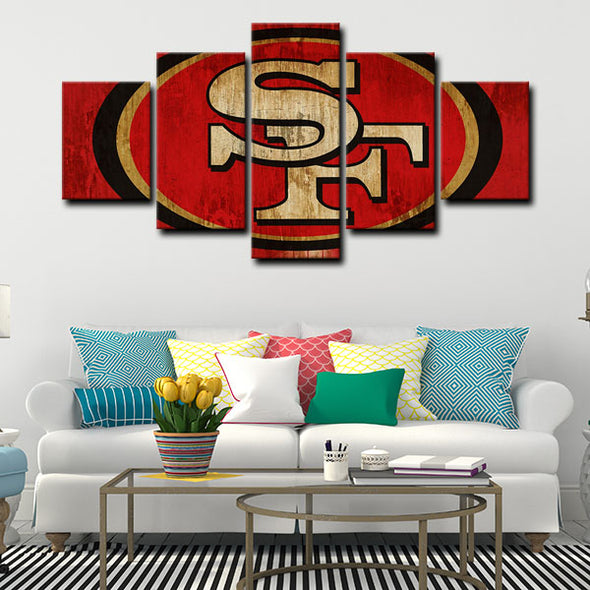  5 canvas wall art framed prints San Francisco 49ers  home decor1218 (3)