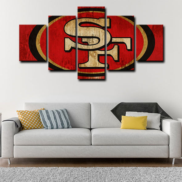  5 canvas wall art framed prints San Francisco 49ers  home decor1218 (4)