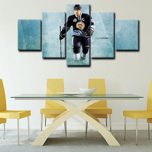 5 canvas wall art framed prints Sidney Crosby  home decor1216 (4)