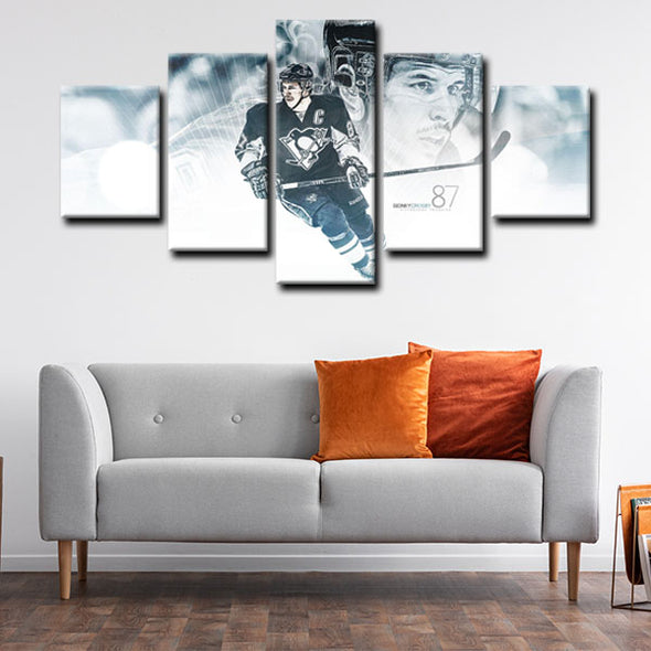  5 canvas wall art framed prints Sidney Crosby  home decor1227 (4)