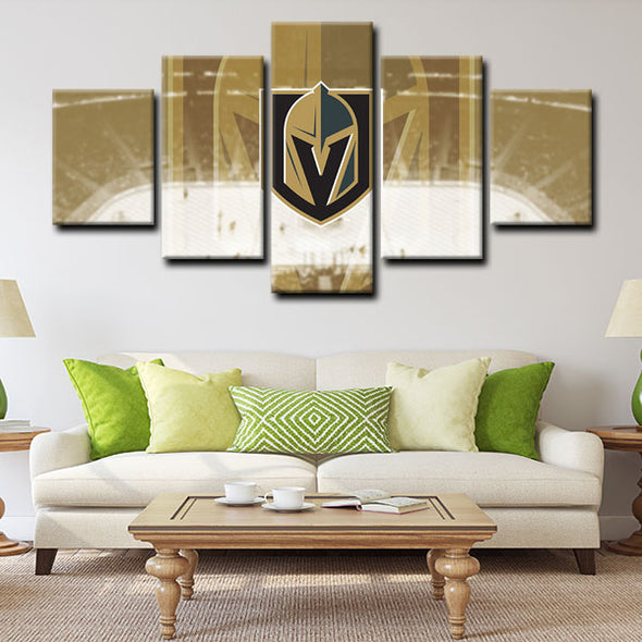 5 canvas wall art framed prints Vegas Golden Knights  home decor1212 (1)