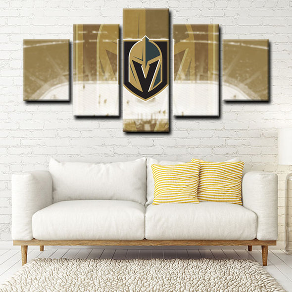 5 canvas wall art framed prints Vegas Golden Knights  home decor1212 (2)