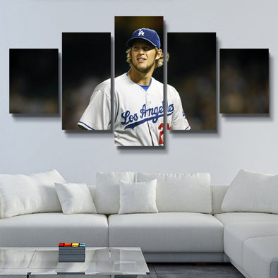 5 foot wall art art prints Dodgers Clayton Kershaw live room decor-4001 (1)
