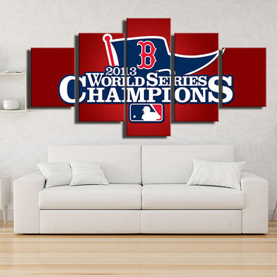5 foot wall art art prints Dodgers Red Sox Red and blue wall decor-5001 (1)