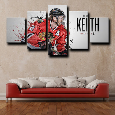 5 foot wall art framed prints Chicago Blackhawks Keith home decor-1212 (1)
