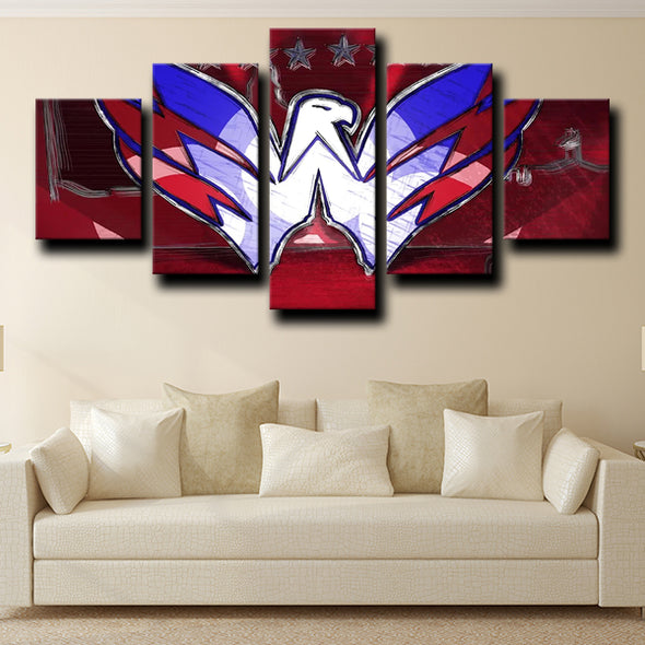5 foot wall art framed prints Washington Capitals Logo home decor-1206 (4)