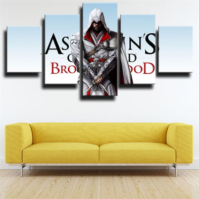 5 panel art framed print  Assassin's Creed Brotherhood wall decor-1220 (1)