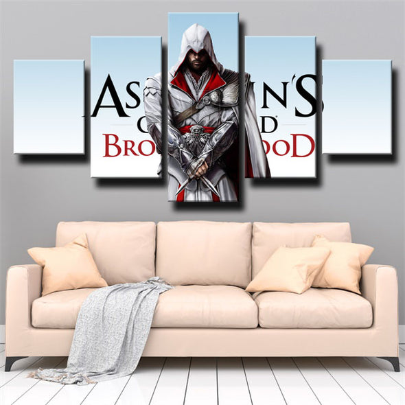 5 panel art framed print  Assassin's Creed Brotherhood wall decor-1220 (3)