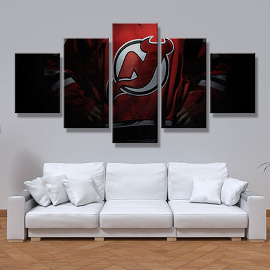 5 panel canvas art art prints Jersey's Team glory wall picture-1003 (1)