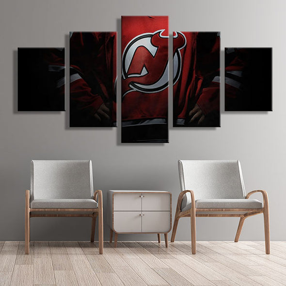 5 panel canvas art art prints Jersey's Team glory wall picture-1003 (2)