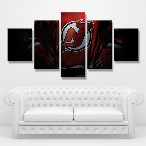5 panel canvas art art prints Jersey's Team glory wall picture-1003 (4)
