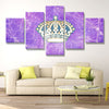 5 panel canvas art art prints Kings team Purple lightning wall decor-30018 (1)