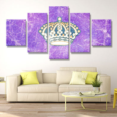 Hot Sell 5 Piece Canvas Art NHL Hockey Los Angeles Kings Painting