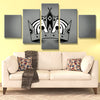5 panel canvas art art prints Kings team crown live room decor-3006 (4)