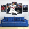 5 panel canvas art art prints Red Sox Alex Cora live room decor-50037 (3)
