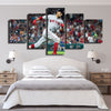 5 panel canvas art art prints Red Sox Three players live room decor-50018 (1)