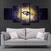 5 panel canvas art framed Purple Murder Dream Metal live room decor-1202 (2)