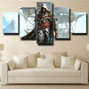 5 panel canvas art framed prints Assassin Black Flag decor picture-1204 (3)