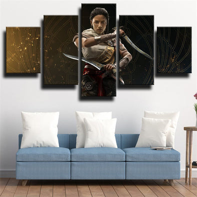 5 panel canvas art framed prints Assassin Origins aya wall picture-1201 (1)
