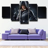 5 panel canvas art framed prints Assassin Syndicate Evie wall picture-12014 (3)