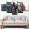 5 panel canvas art framed prints Assassin Unity Arno live room decor-1201 (3)