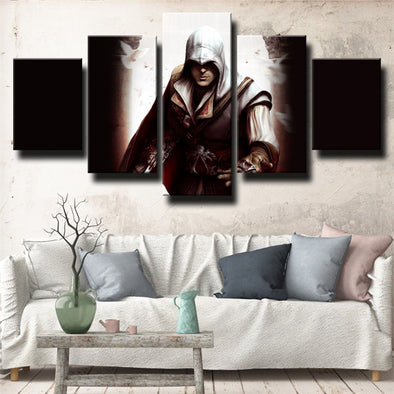 5 panel canvas art framed prints Assassin's Creed Altaïr decor picture-1208 (1)