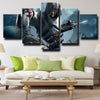 5 panel canvas art framed prints Assassin's Creed Altaïr wall picture-1201 (3)