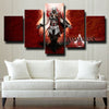 5 panel canvas art framed prints Assassin's Creed II Desmond wall decor-1210 (3)